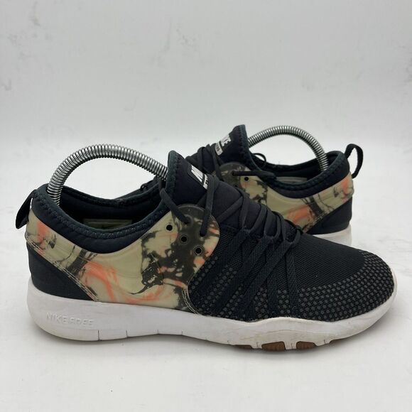 Nike Shoes - Nike Free TR 7 Womens 8.5 Anthracite Marble Pink Running Shoes 904651-006